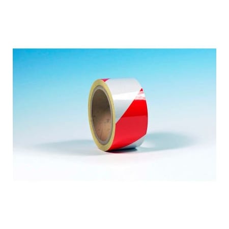 Heskins Llc Heskins High Visibility Reflective Tape, Red/White, 2" x 30' 6601005000010AUA